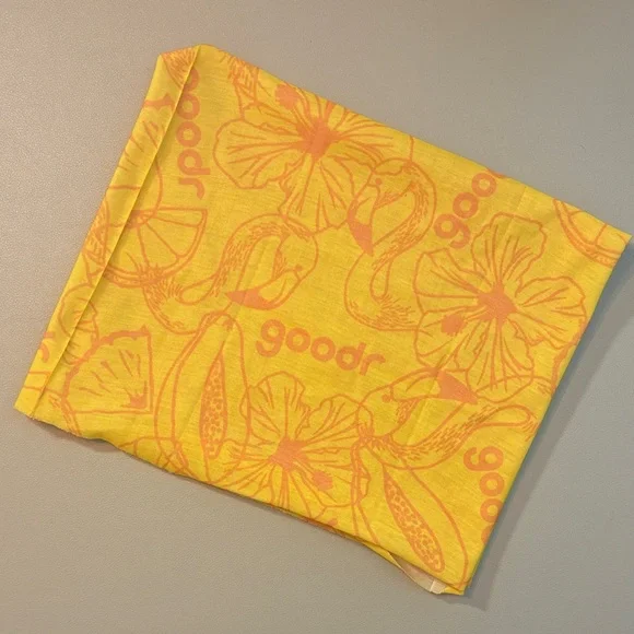 Goodr Yellow and Orange Neck Gaiter - Picture 1 of 2